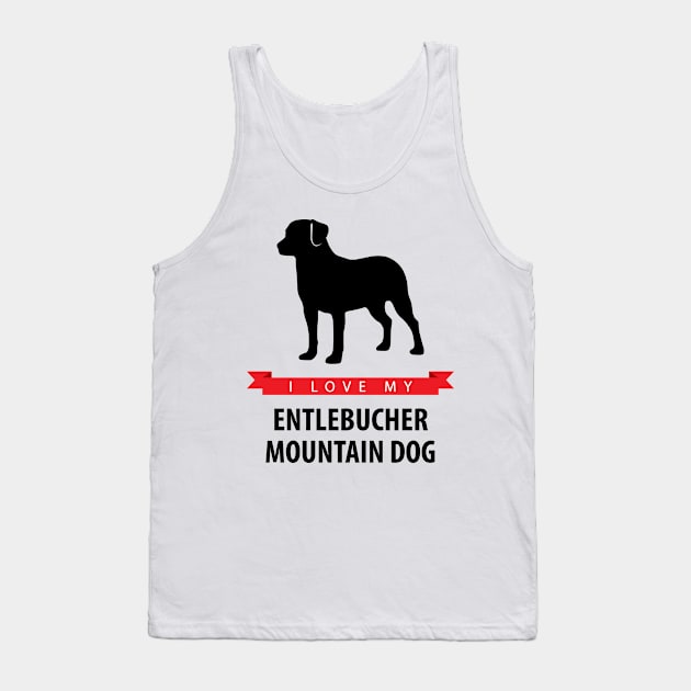 I Love My Entlebucher Mountain Dog Tank Top by millersye